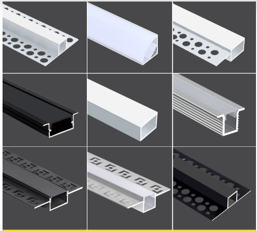 2025 updated led aluimnum profile with silicon cover from china aluminum profile manufacturer tian hua