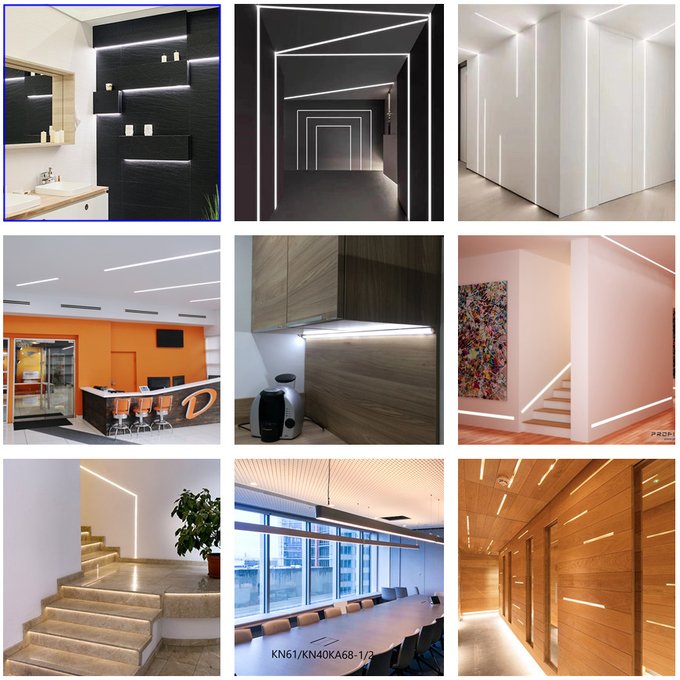 THE REDERRING OF DESIGN BY LED LIGHT PROFILE FROM CHINA