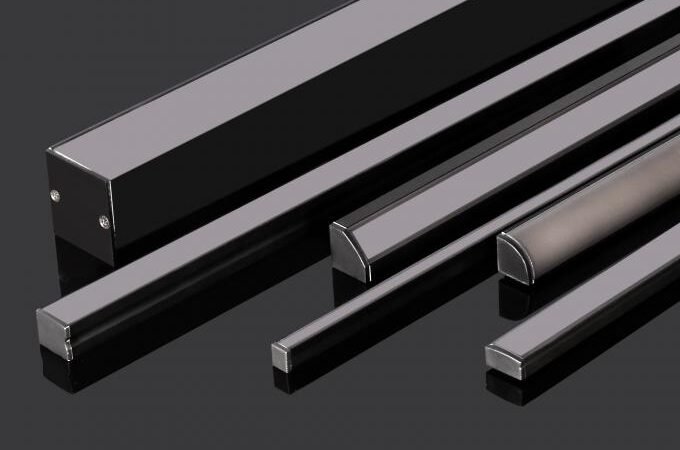 The black 1616 aluminum led light channel are becoming more and more in the decorative industry for lighting design