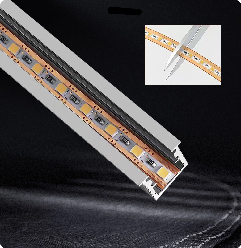 wardrobe and kitchen led strip light aluminum channel with PC cover from China profile supplier YL